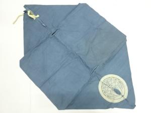 アンティーク　木綿家紋入り油箪